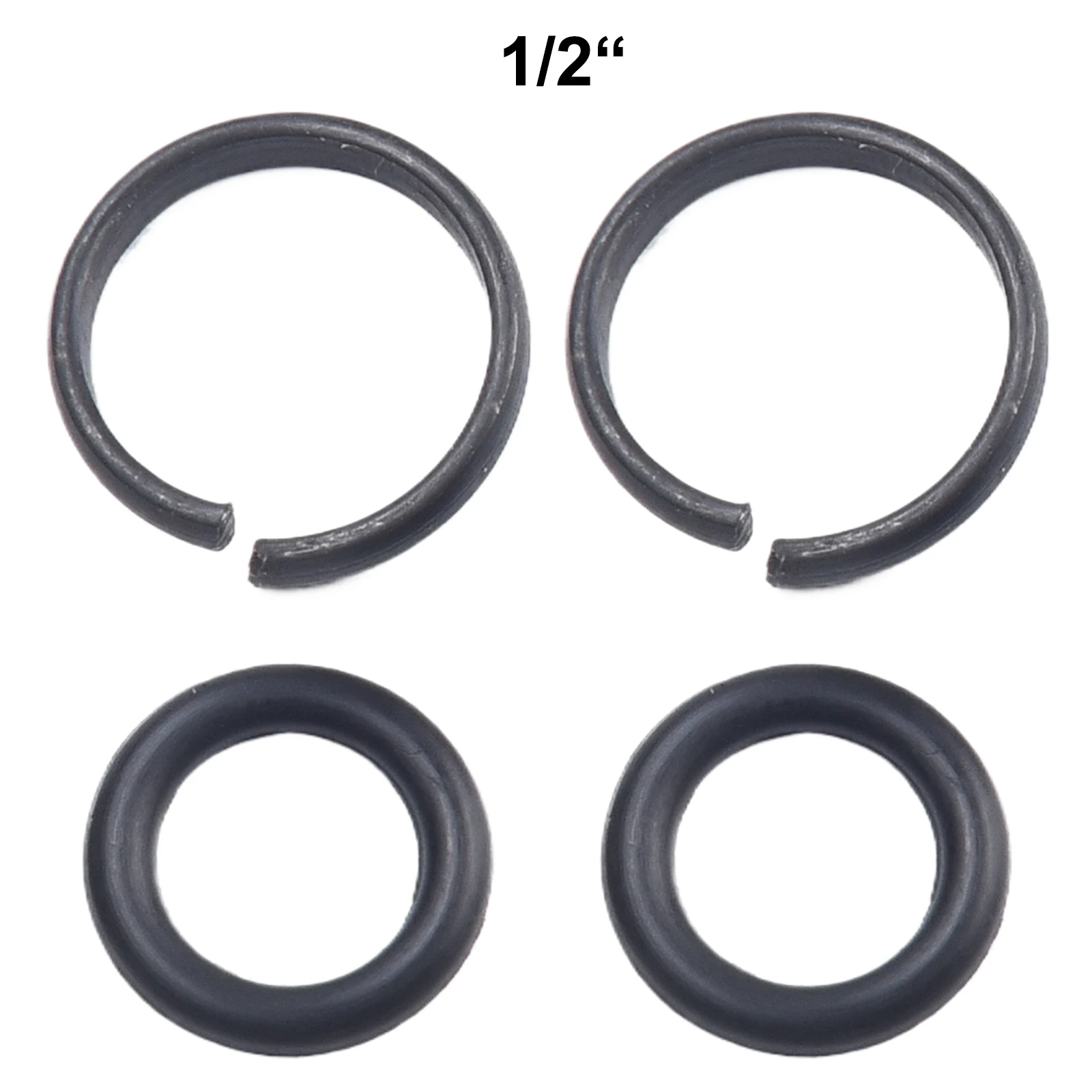 2sets Retainer Rings With O-Ring 3/8\\\" 1/2\\\" 3/4\\\" 1\\\" Replacement For Electric/pneumatic Wrenches With 1/2 Square Drive