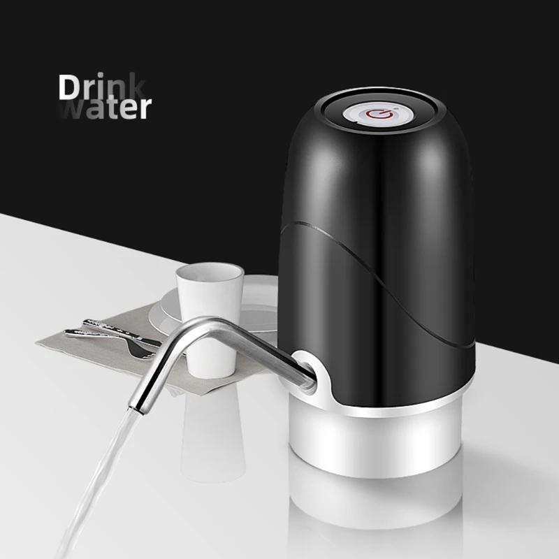 Портативный электрический насос для бутылки с водой, силиконовая трубка, универсальный автоматический насос для питьевой воды,