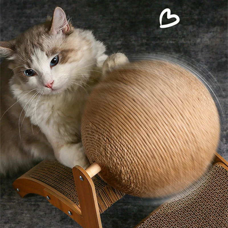 Sisal Cat Toys Cat Scratching Board Durable Non-Flaking Scratching Ball Arch-Shaped Cat Claw Grinder Scratch-Resistant Pads