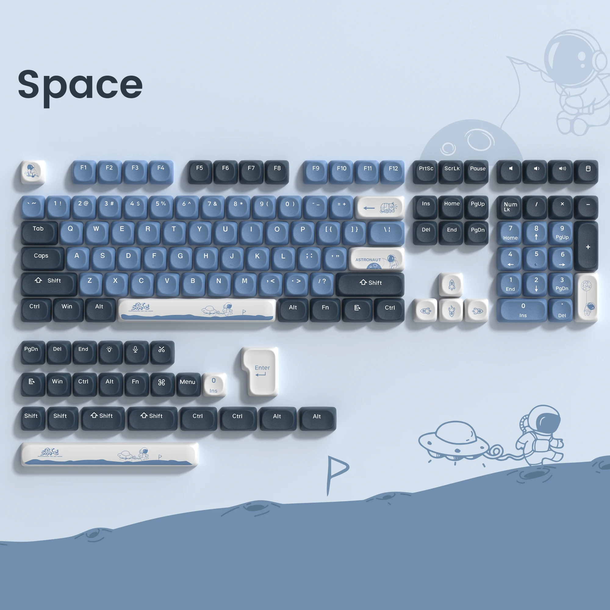 142 Keys Bow PBT Keycaps MOA Profile PBT Dye Sublimation DIY Key