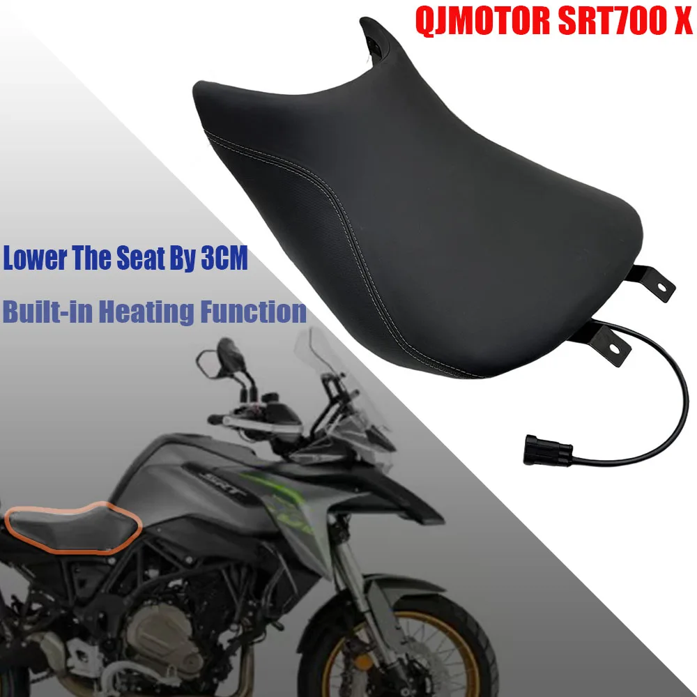 

Heated Motorcycle Front Seat Pad 3CM Lowered for SRT700X QJ MOTOR Comfortable Non-Slip Backing Suitable for SRT 700 X