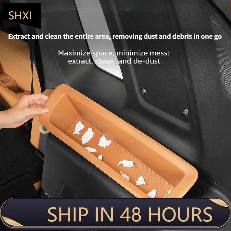 Good Quality New For Chery ICAUR ICAR V27 Car Trunk Both Sides Storage Box TPE Rear Tail Box Waterproof Organizer Tray Car Inter