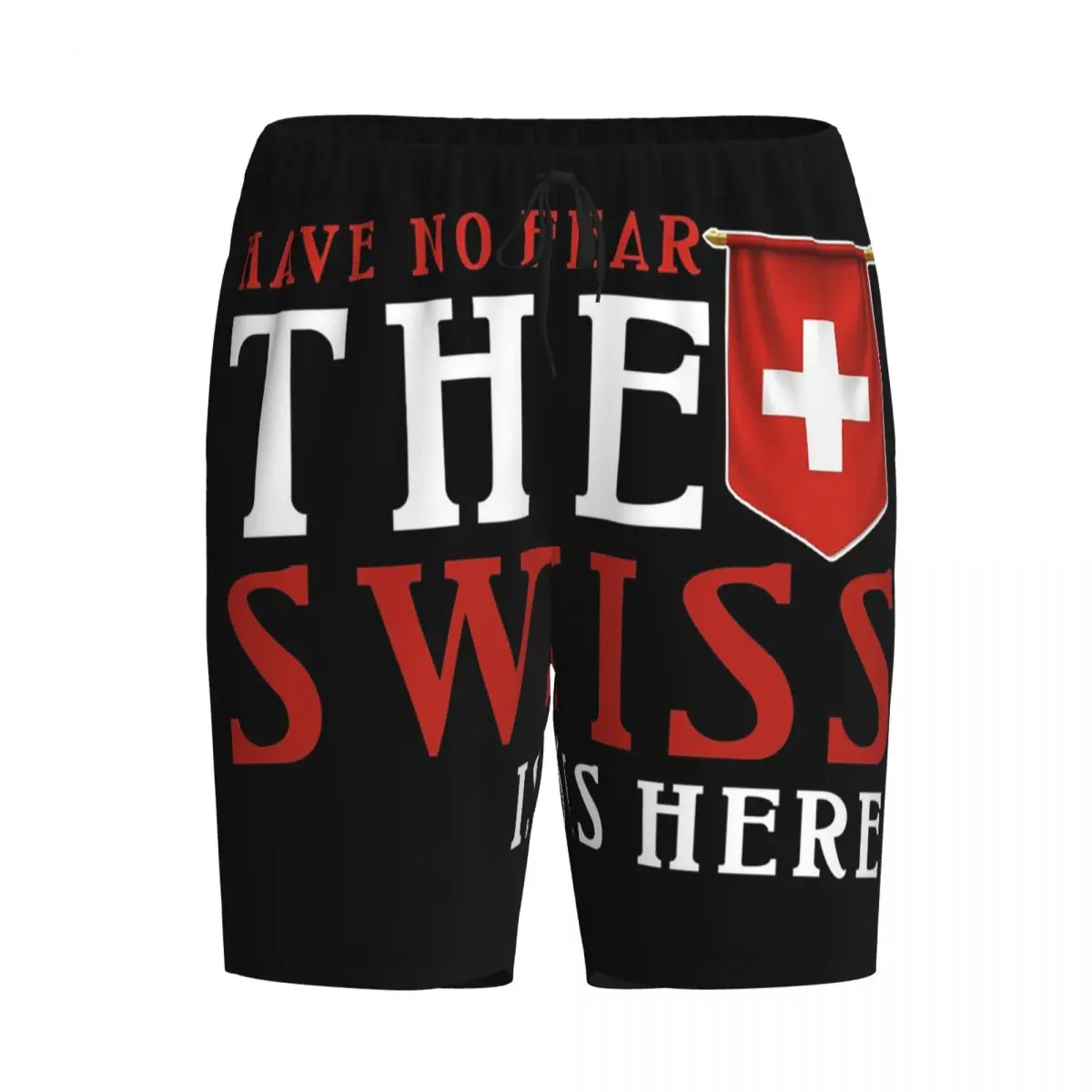

Мужские пижамные шорты с флагом Швейцарии, домашние брюки для сна и отдыха