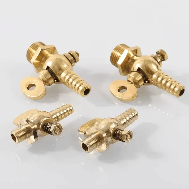 

8mm 10mm 12mm Hose Barb to 1/8" 1/4" 3/8" 1/2" 3/4" BSP Male Thread Brass Gas Valve