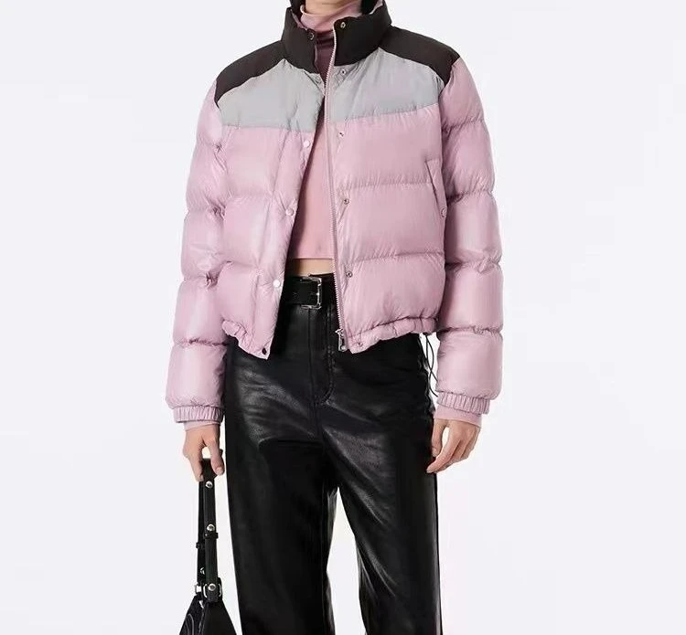 سترة أسفل 2025 معطف جديد بطة أسفل الموضة قصيرة الوقوف طوق دافئ وسميك شتاء شاب #1