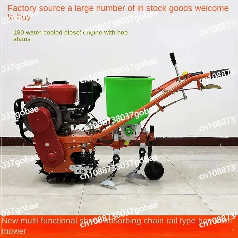 new crawler chain rail fertilizer applicator gasoline diesel trencher multi-functional micro tiller