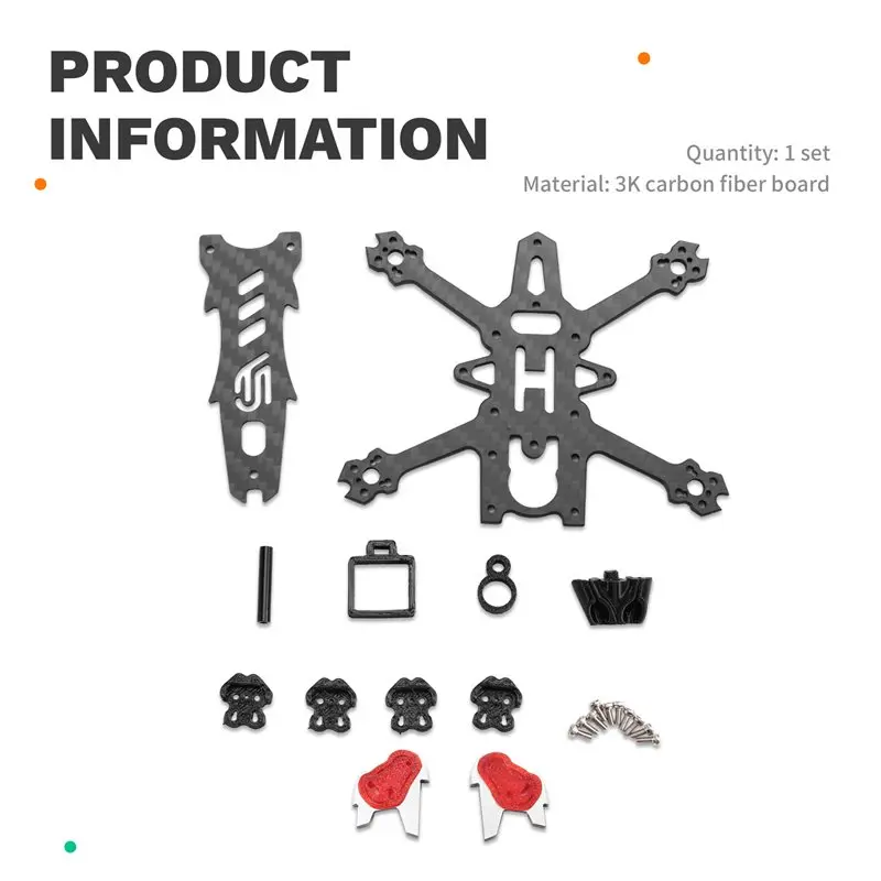 A13E-для DJI O4, совместимый с воздушным блоком, 50 мм, 2-дюймовый пропеллер, зубочистка, FPV, комплект рамы для гоночного дрона на радиоуправлении для двигателей 1002 1003 - Fox-2