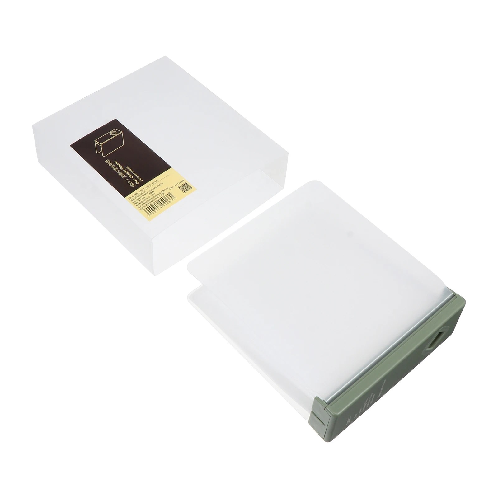 

1Pcs Plastic Optical Disks Storage Box 24 Pieces Cd Case Lightweight Non-Woven Fabric Lining for Home Vehicle Cd Storage Box