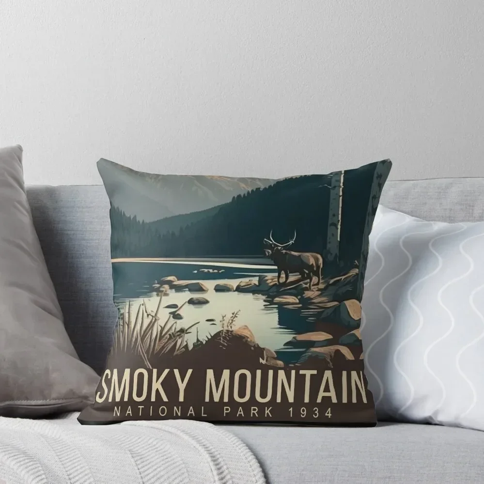 

Smoky Mountains National Park Idyllic Throw Pillow Decorative Sofa Cushion Sofa Covers pillow