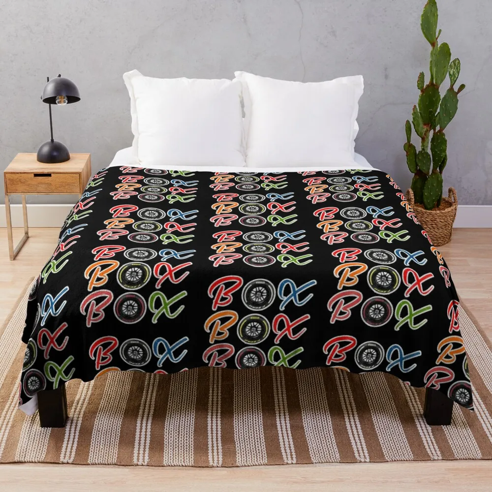 

Box box box Throw Blanket Vintage Plush Blankets