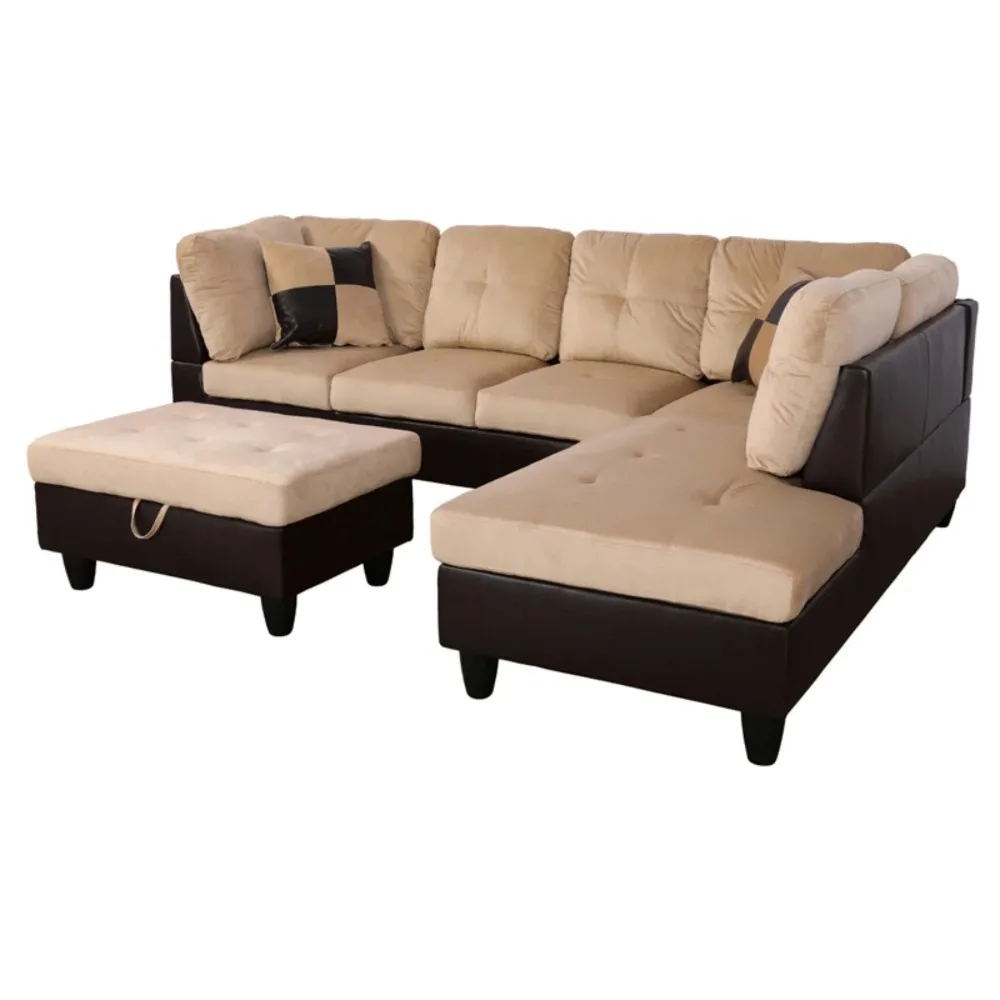 Nordic Living Room Dark Blue Brown Beige and Brown Color Lint and Couch Living Room Sofa Muebles Para El Hogar Home Furniture