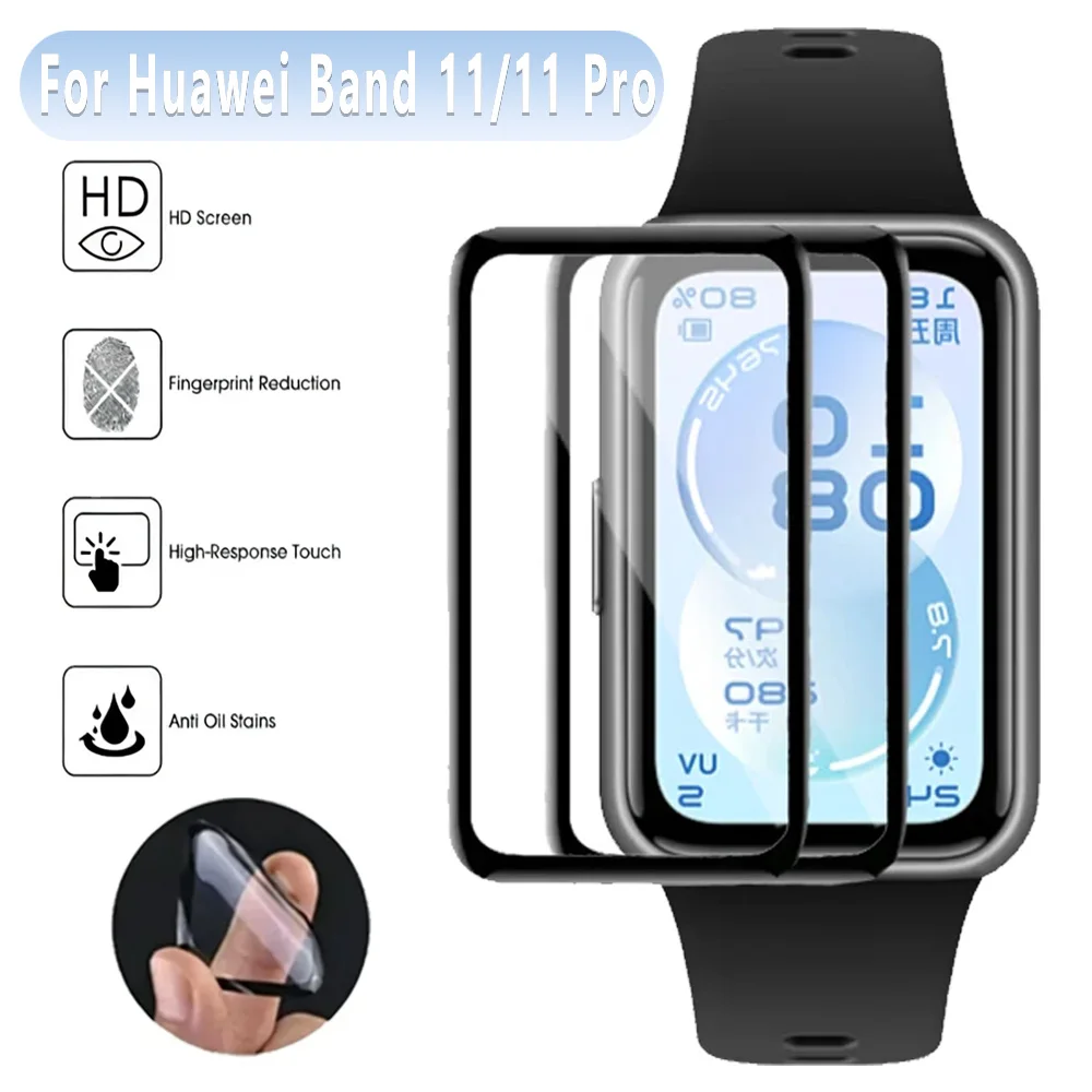 HD Clear Complex Film For Huawei Band 11/11 Pro Anti-scratch Screen Protectors For Huawei Band 11 Pro Anti-fall Film Accessories