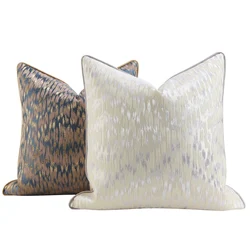 Classical American Style Geometric Wave Cushion Cover Decorative Pillow Case Luxury Shiny Sofa Chair Bedding Coussin