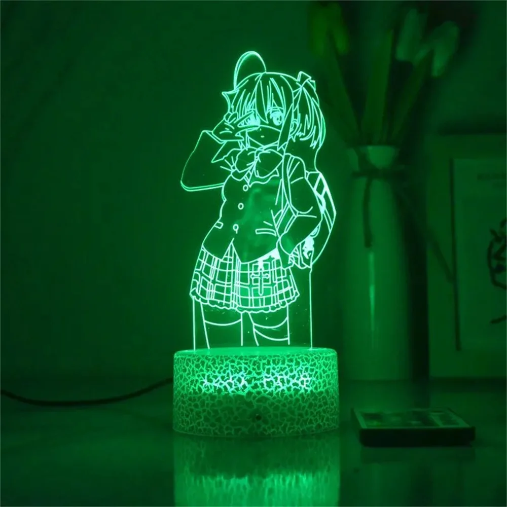 Veilleuses 3D Anime pour filles, Shichimiya, Satone, Tokyo Anashi, Rikka, acrylique, lampe de nuit LED, 7/16 couleurs, lampes de table pour chambre, cadeau de décoration