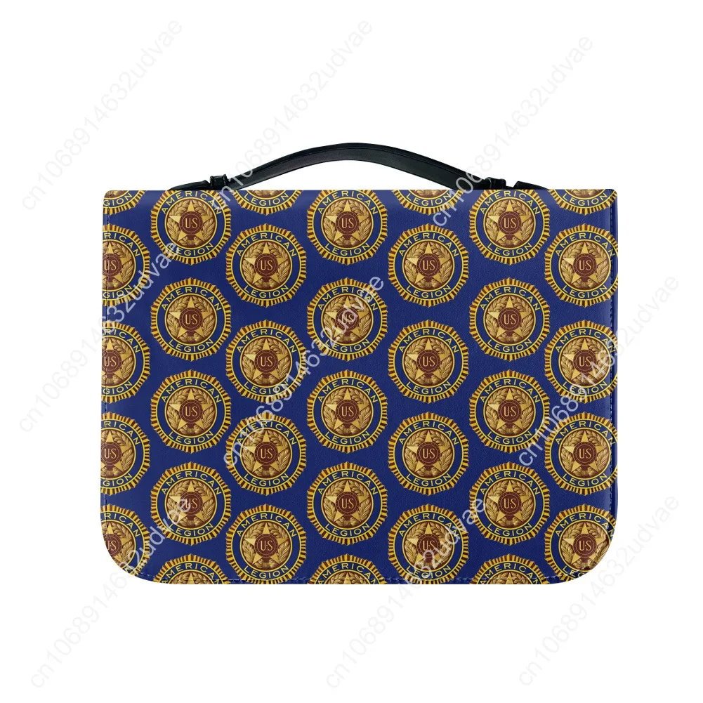 American Legion Logo Made Bible Bags Christian Gifts Personalized Covers Bible Pack Waterproof Leather Bag Package Case