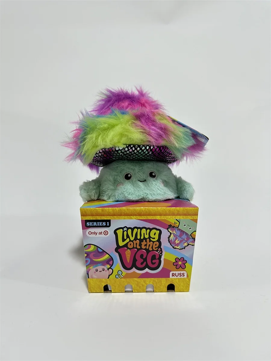 16cm Bumbumz Cartoon Mushroom Plush Toy, Early Education Stuffed Vegetable, Soft Hugging Pillow for Kids, Machine Washable