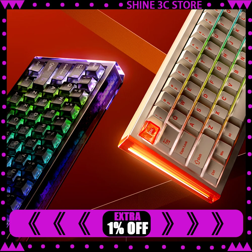 

DAREU COOL68 Magnetic Switch Keyboard Wired Mechanical Keyboards 8000Hz RT0.01mm Gaming Keyboard PC Accessories With Light Box