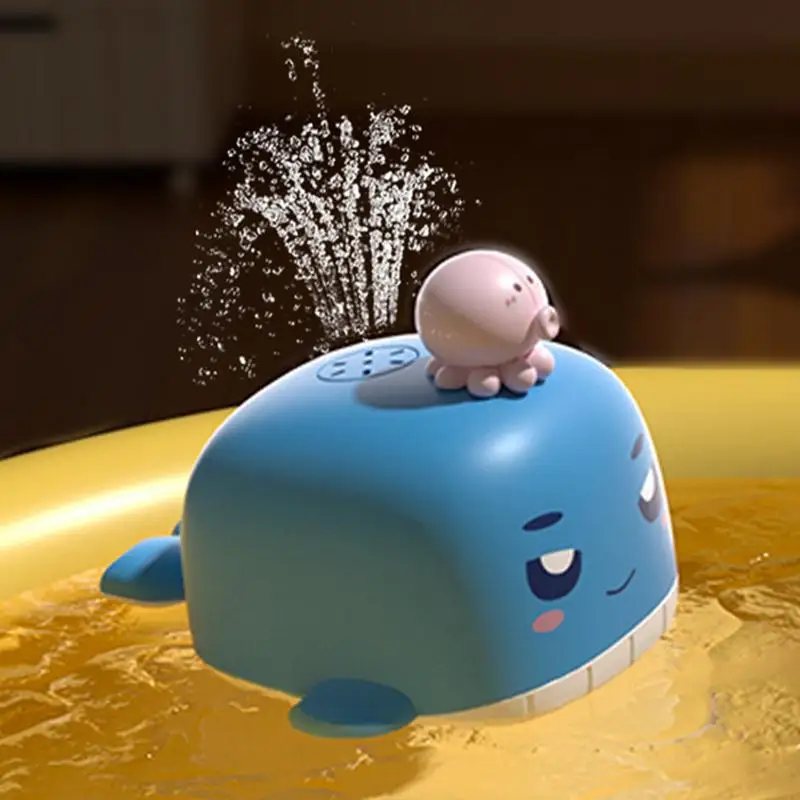 giocattoli da bagnetto per bambini Divertimento spruzzatore d'acqua elettrico per balene Forniture per vasca da bagno per Pasqua Fuori Gioca a amici Famiglia Gioco per bambini Nuoto
