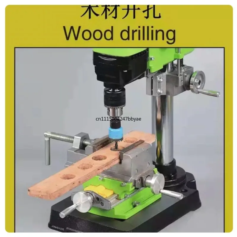 Bench Drill Milling Machine Variable Speed 3-16mm Drilling Chuck Base, DIY Wood Metal Drilling Power Tools