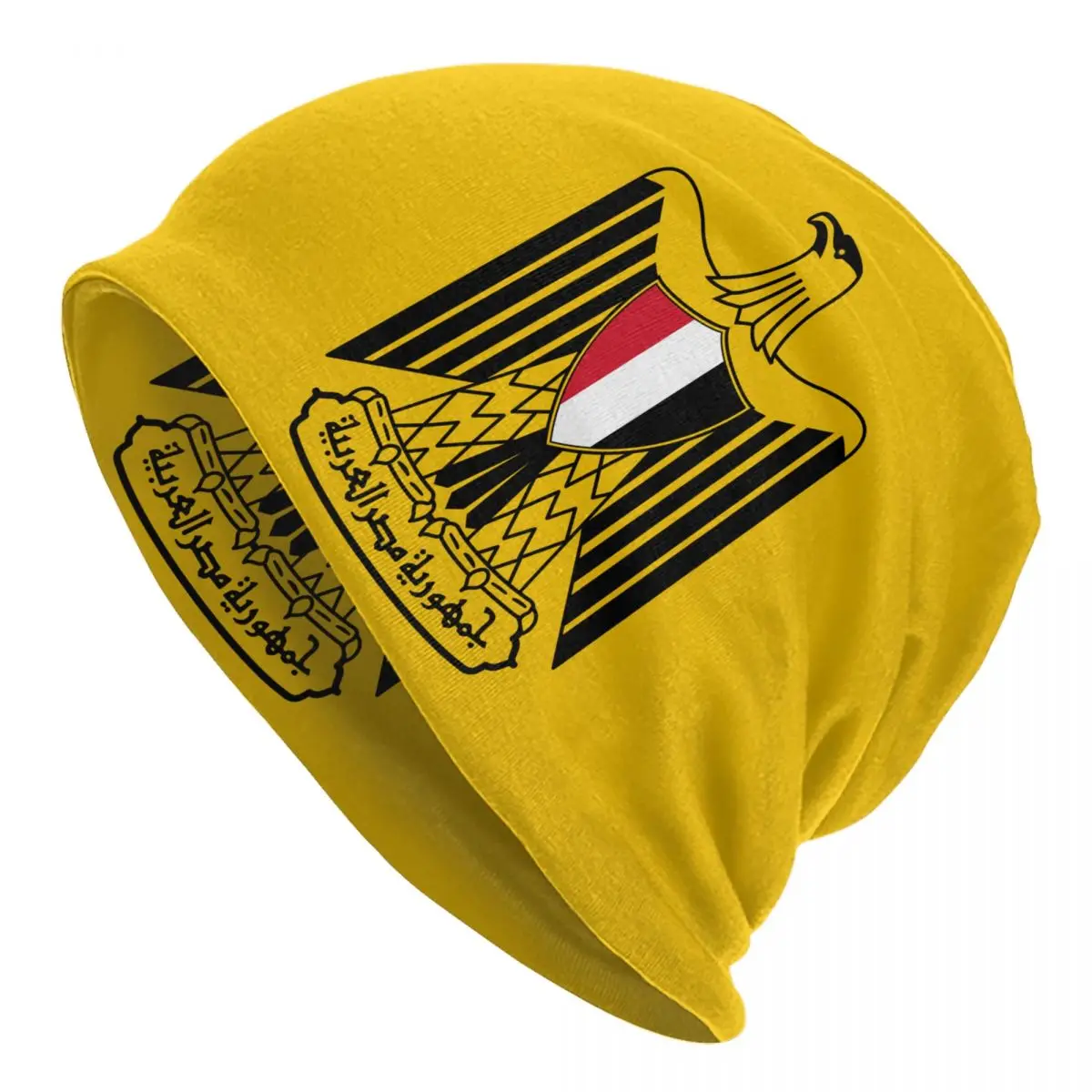 Coat Of Arms Of Egypt Skullies Beanies Caps Cool Winter Warm Men Women Knitting Hat Adult Unisex Egyptian Flag Bonnet Hats