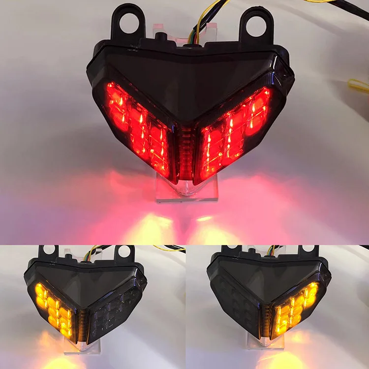 For 1098/1098R/1098S 2007 2008 Rear Tail Light Brake Turn Signals Integrated LED Light Smoke