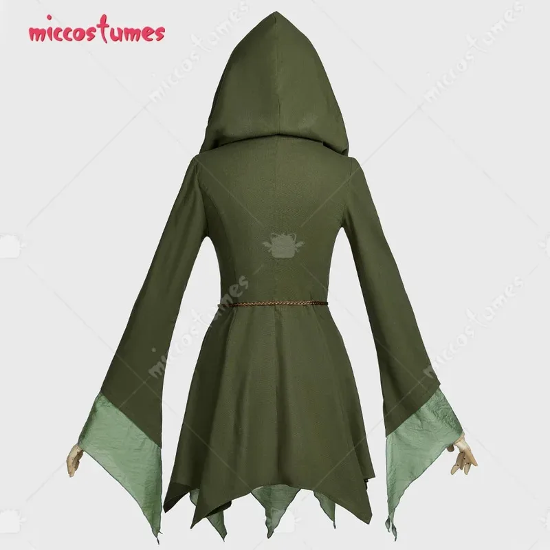 

Cymiccostumes Women's Elf Costume Renaissance Traditional Irish Dress Fairy Wide Long sleeves Short Dress for Halloween