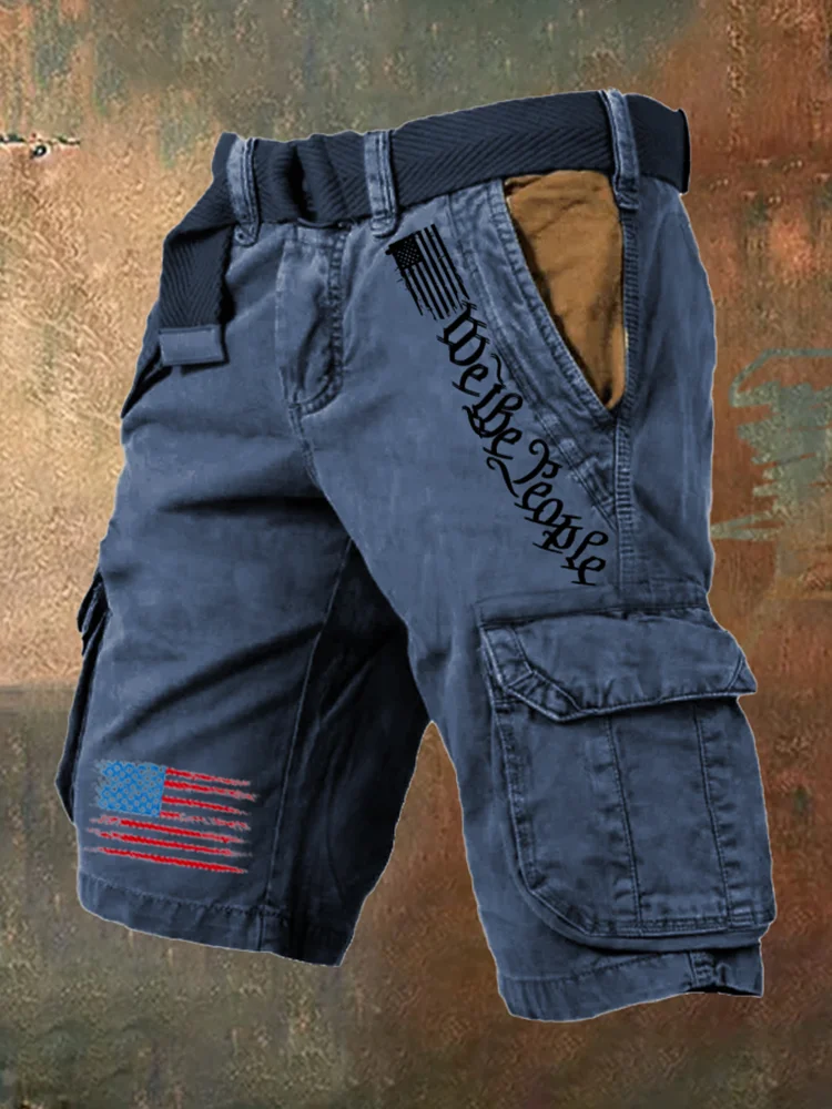 Heren Nieuwe 3d Geprinte Sportshorts Zomer Mode Lndependence Day Vlag Shorts Casual Cargo Shorts