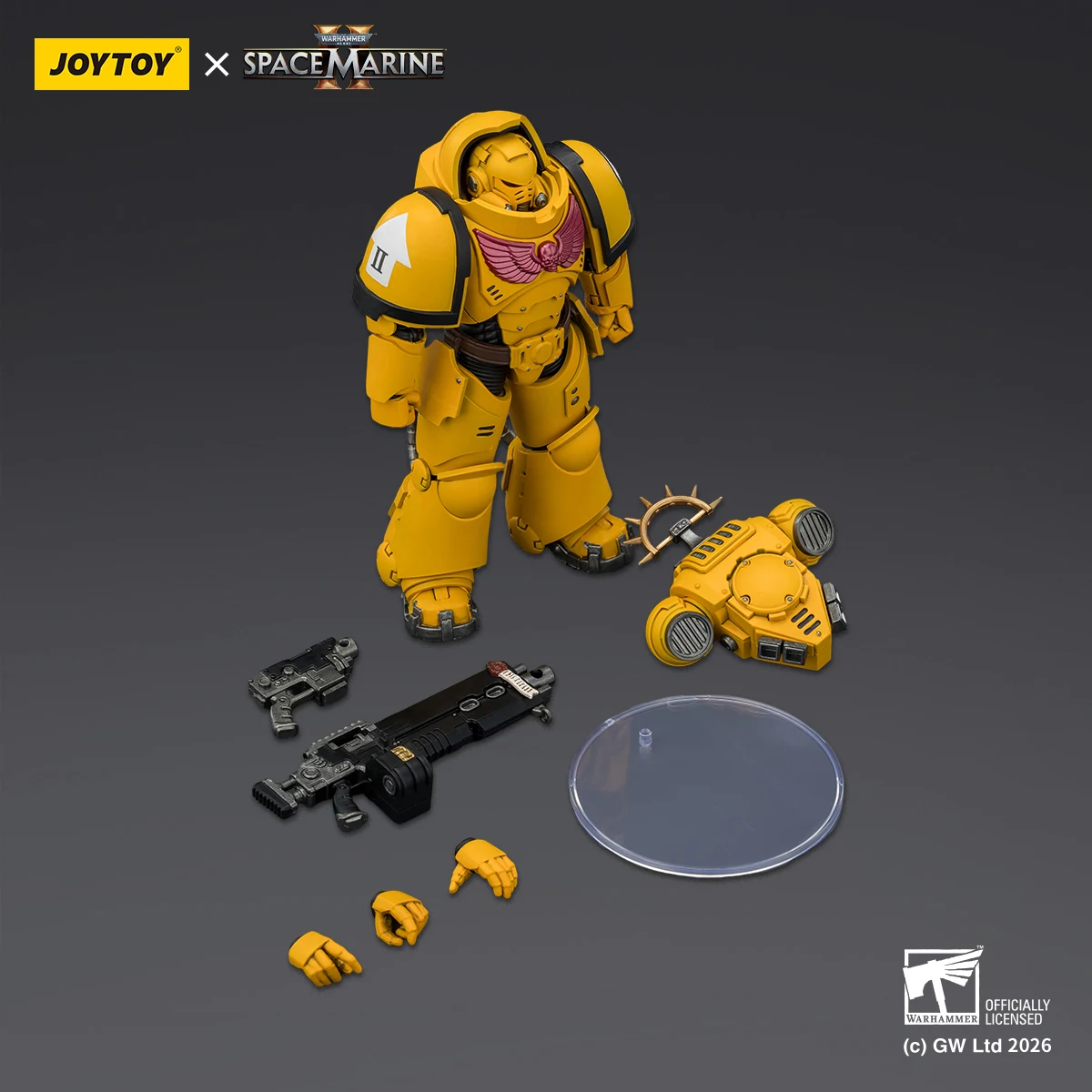 JOYTOY Warhammer 40K Miniatures Ultramarines Space Woves 1/18 Heavy Intercessor Bolt Rifle Pistol Gearticuleerde verzamelfiguur