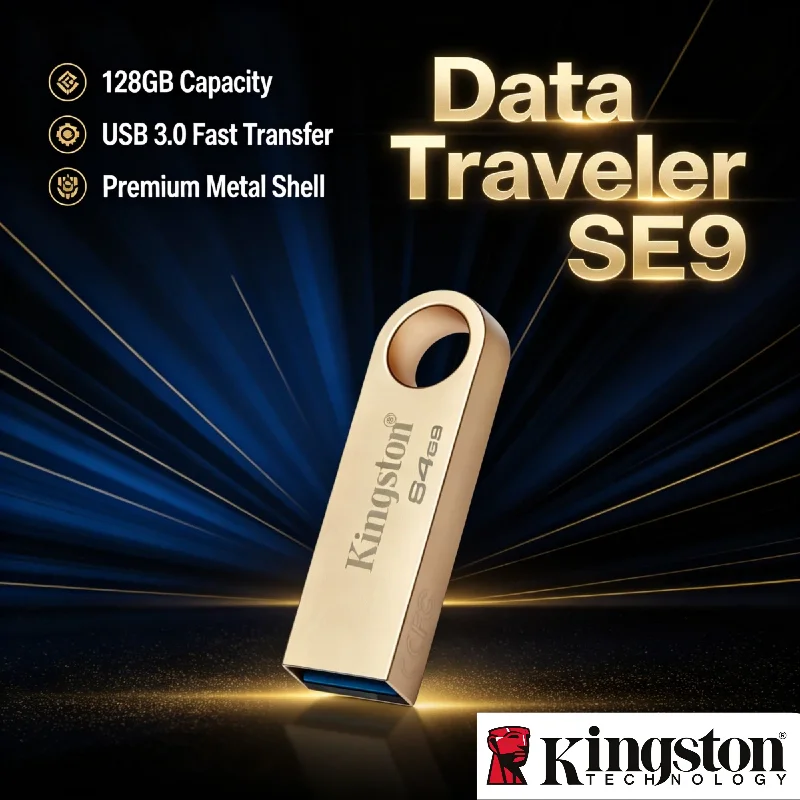 Kingston High Speed Metal USB 3.2 Flash Drive for TV Car Max 220Mb s Read 100Mb s Write Pen Drive USB Disk Stick Pro