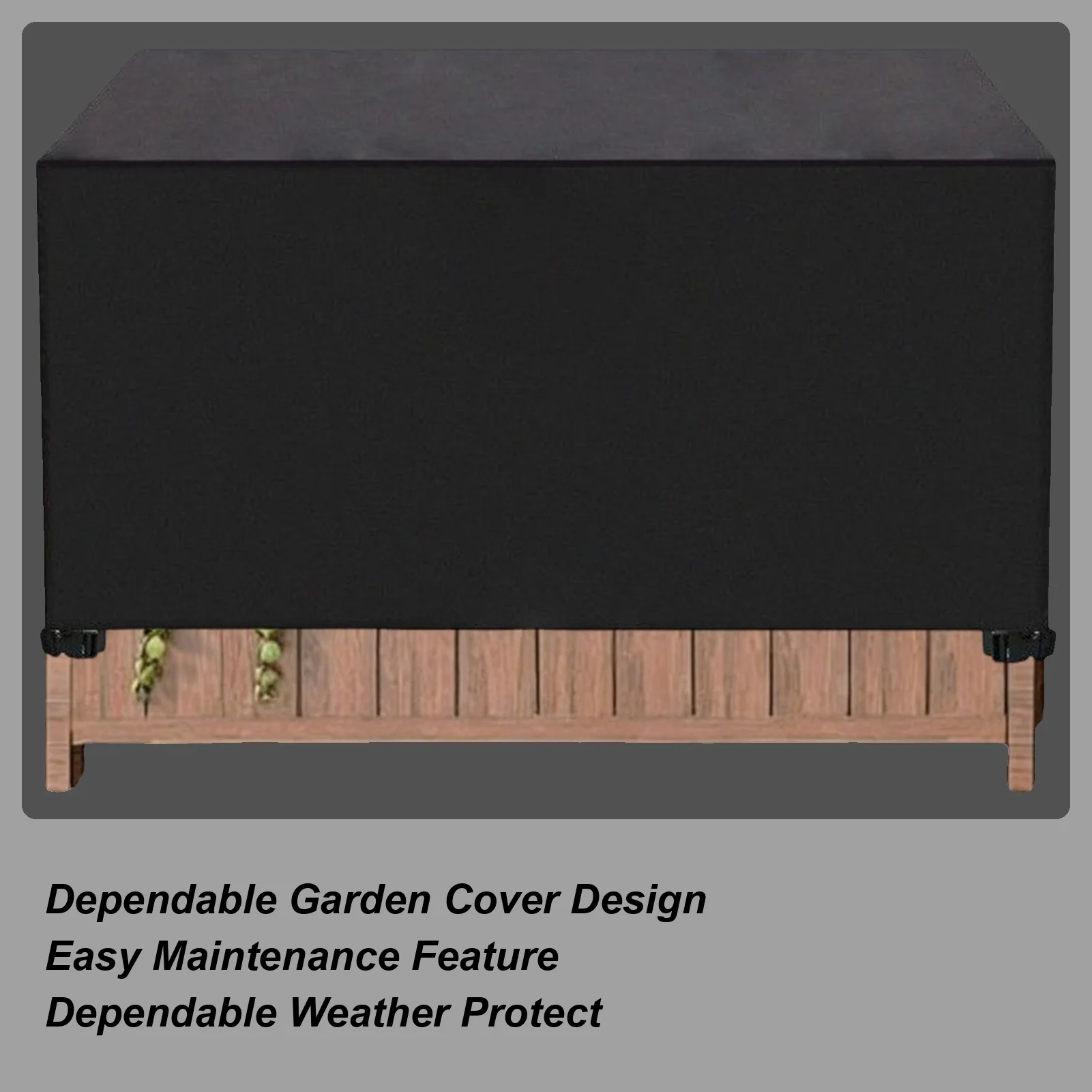 Raised Garden Bed Cover Waterproof With Drawstring Outdoor Plant Box Cover For Tomato Flowers Strawberry Blueberry Vegetables