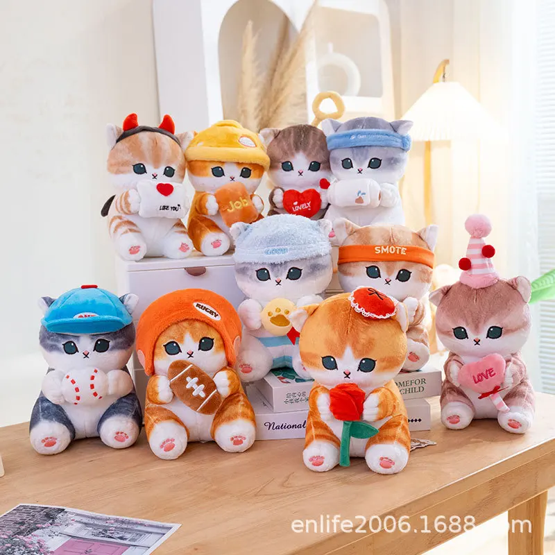 

New In Stock Mofusand Shark Cat Plush Toys Cartoon Dolls Perfect Birthday Birthday Gift