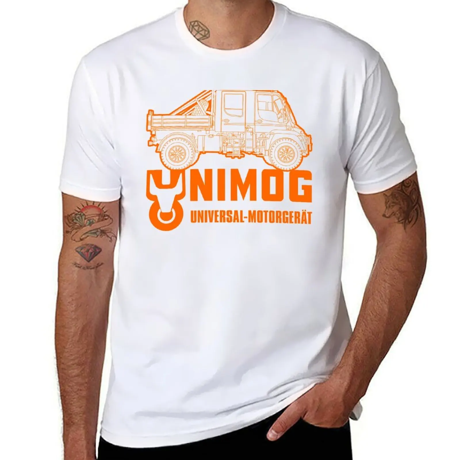 

Unimog Orange. T-Shirt t shirts cotton 100% man t shirts for men casual T-Shirt