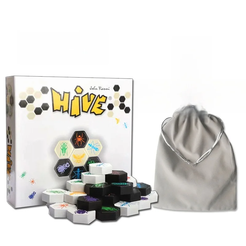

Insect Chess Board Game Full Set including Mosquito Attack And Defense War for Two People Chinese Version Hive Beehive