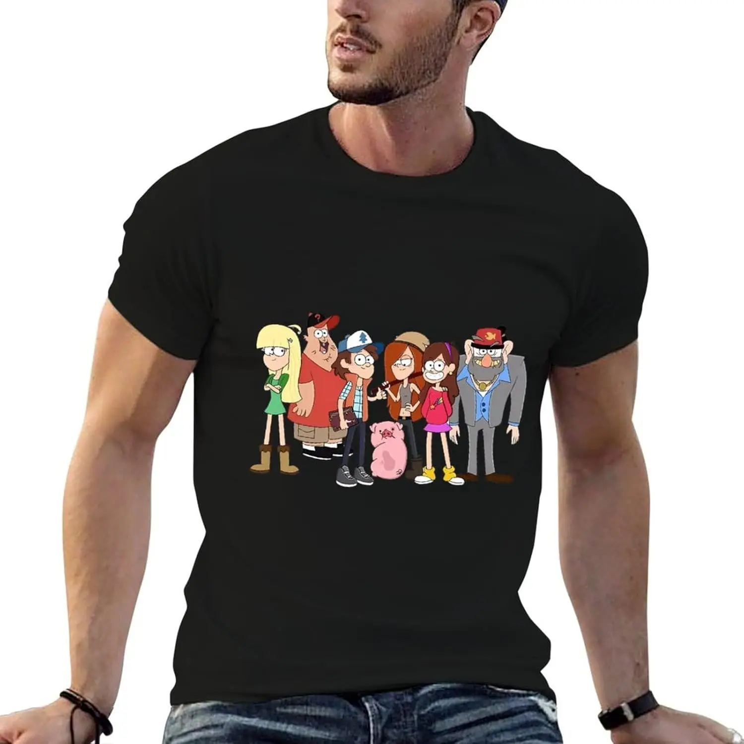 تي شيرت Gra-Vity Trust Falls لا أحد يخاف من تي شيرت Dipper and Mabel USA
