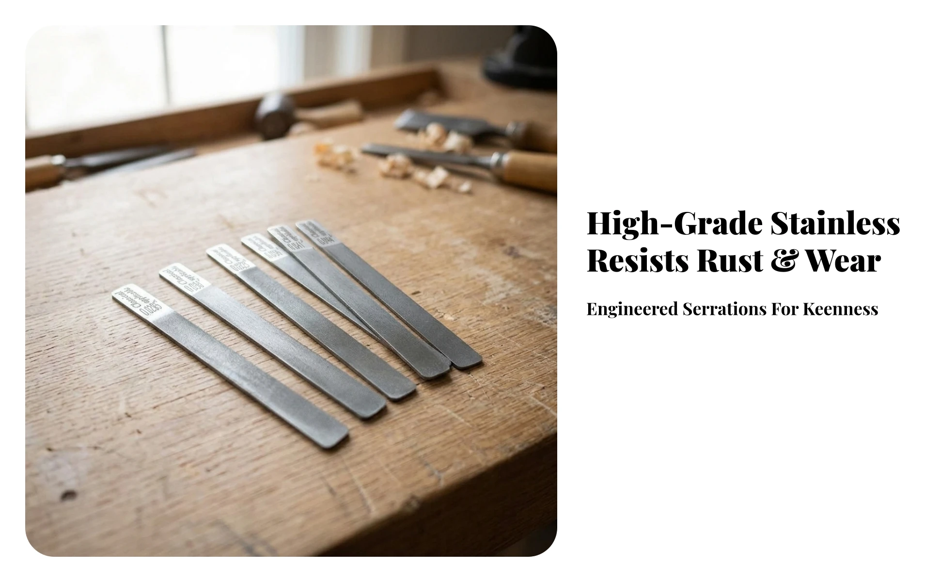 Guitar Nut File Set, Six Pieces Guitar Nut File Set, Six Pieces
