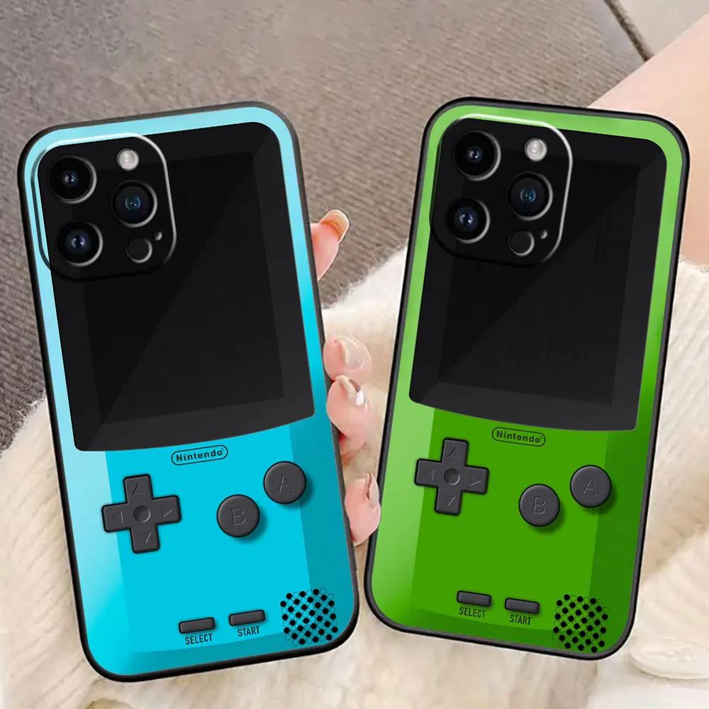 Hot Game Machine Pattern Boy Phone Case For iphone 16 15 14 13 12 11 XS Max Mini X SE 2020 2022 8 7 6 5 Plus Case Funda Shell