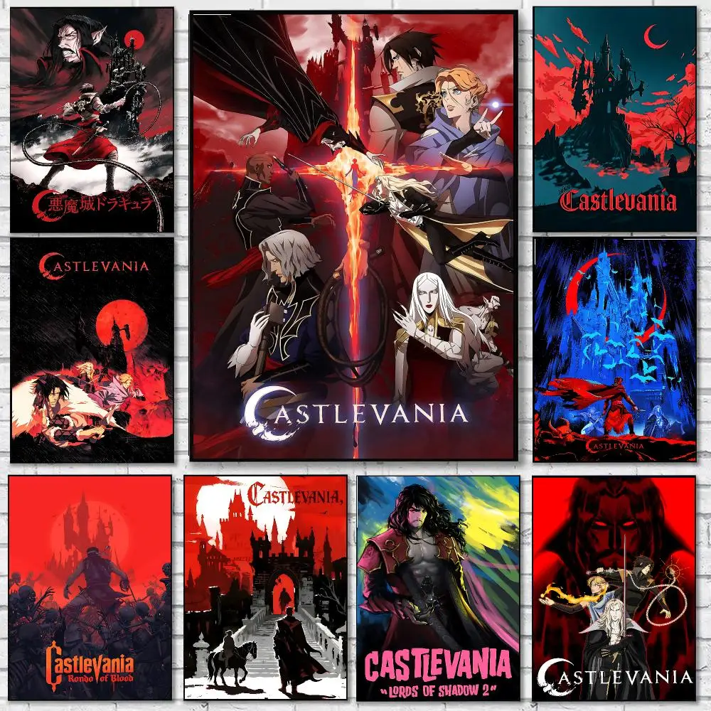 game Castlevania Poster Trendy Classic hot HD Self-Adhesive Waterproof Art Poster Room Decor New Arrival On Sale