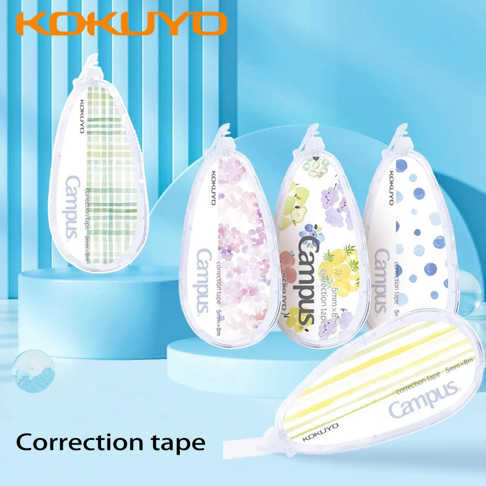 

1 шт., новая японская оригинальная бумажная лента для коррекции цвета KOKUYO, креативная и свежая корректирующая лента, кавайные канцелярские принадлежности, обратно в школу