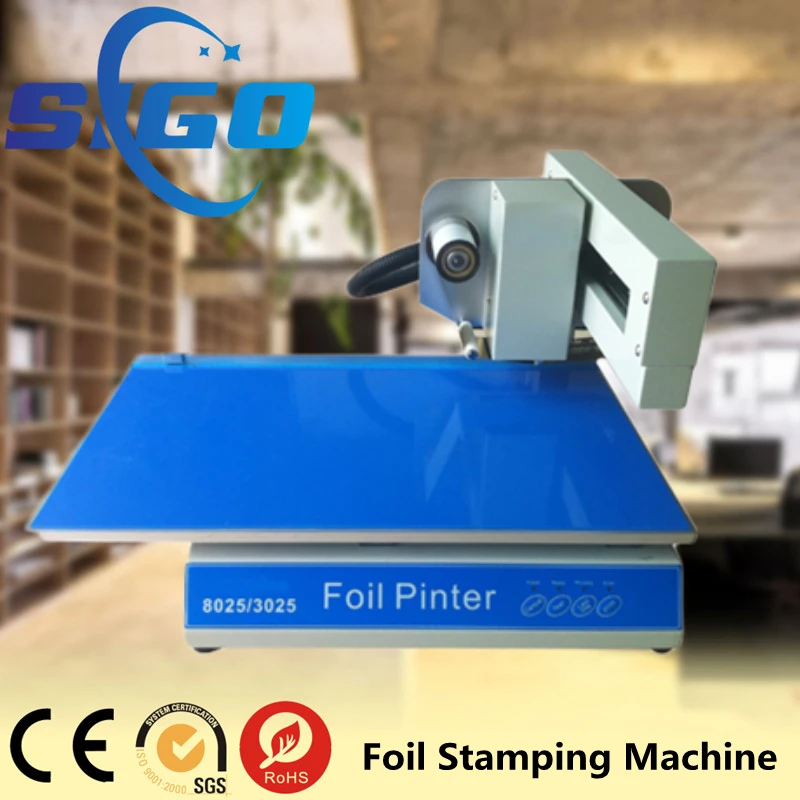 SG-8025 Good Price Digital Golden Foil Stamping Machine Digital Foil Embossed Printer