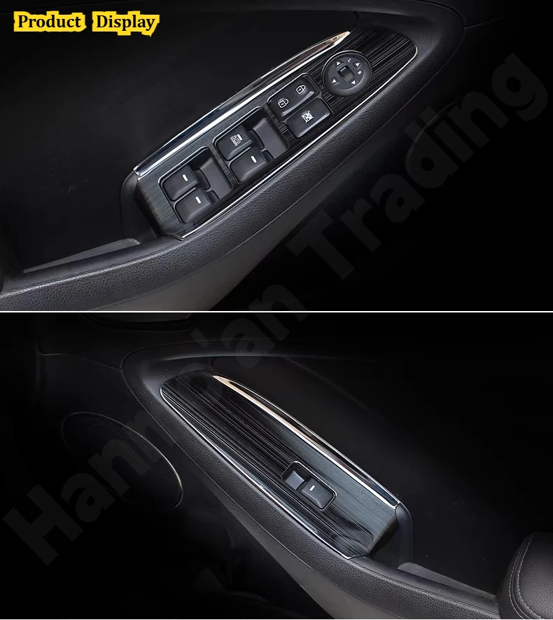 for KIA K3 2012~2018 Interior modification supplies/stainless steel glass lifting decorative frame/door armrest panel stickers - view 5