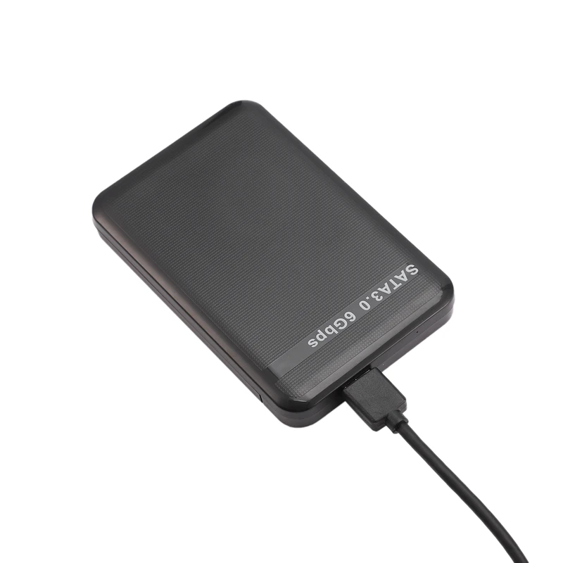 2,5-дюймовый USB3.0 SATA 3.0 HDD Жесткий диск Коробка Внешний корпус жесткого диска Инструмент 6 Гбит/с Поддержка протокола UASP 3 ТБ