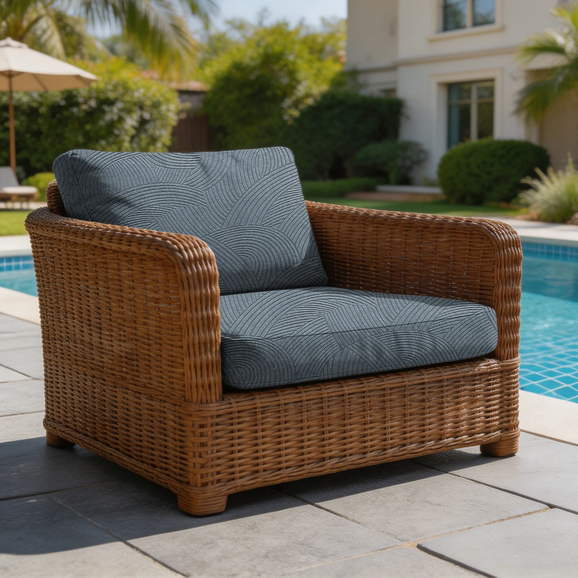 Outdoor Furniture No Cushions - مجموعة أغطية وسائد الأريكة الخارجية، أغطية