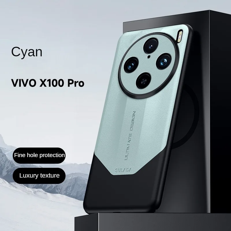 Business seconds change Case for VIVO X100 Pro Case SULADA PC leather anti-fall stitching pattern for VIVO X100 leather case.