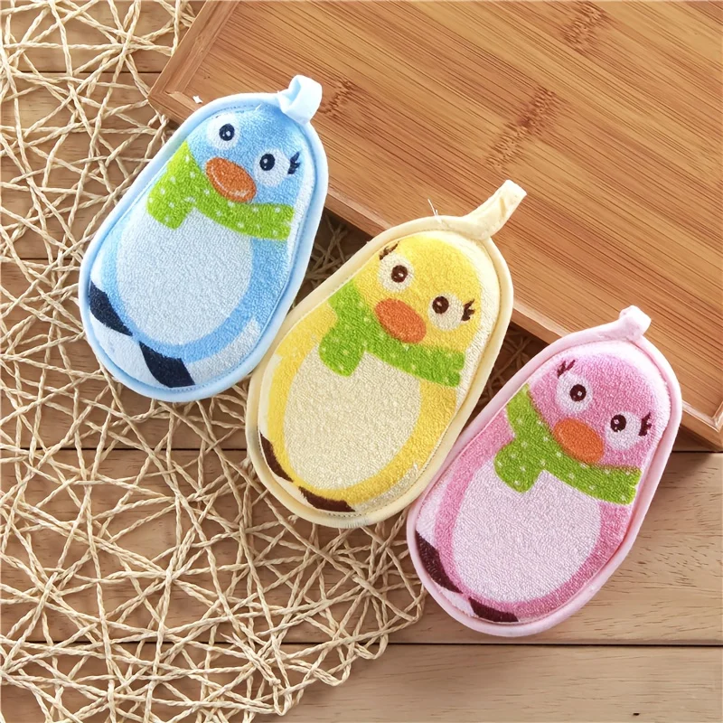 Baby Bath Sponge, Soft & Gentle Newborn Use, Shower Sponge & Body Scrubber, Essential Baby Bathing Supplies