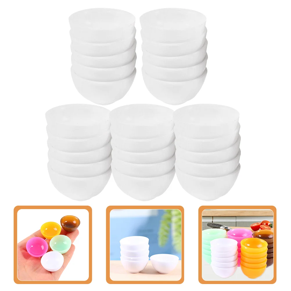 25 Pcs Mini Bowl Toy Play House Toys Tiny Tableware Miniature Accessories for Miniatures Kitchen Pretend