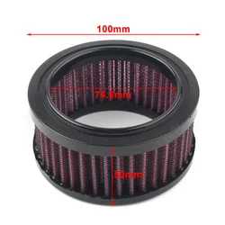 Motorcycle Air Cleaner Filter Element Replacement For Harley Sportster XL 883 1200 X48 Forty Eight XL1200 XL883 1991-2017