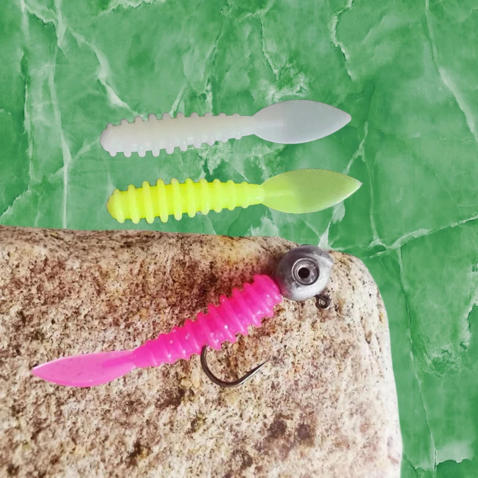 10pcs 0.3g 3.5cm Fishing Lure mini Soft Worm Shrimp Jerkbait Fish Ocean Rock lure bass soft fish smell Leurre Souple soft bait