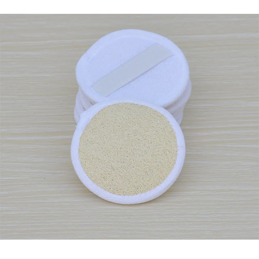 

2Pcs Plant Loofah Brush Face Cleaning Tool Flexible Handle Deep Clean Makeup Remover Gentle Scrubber Suitable for Men