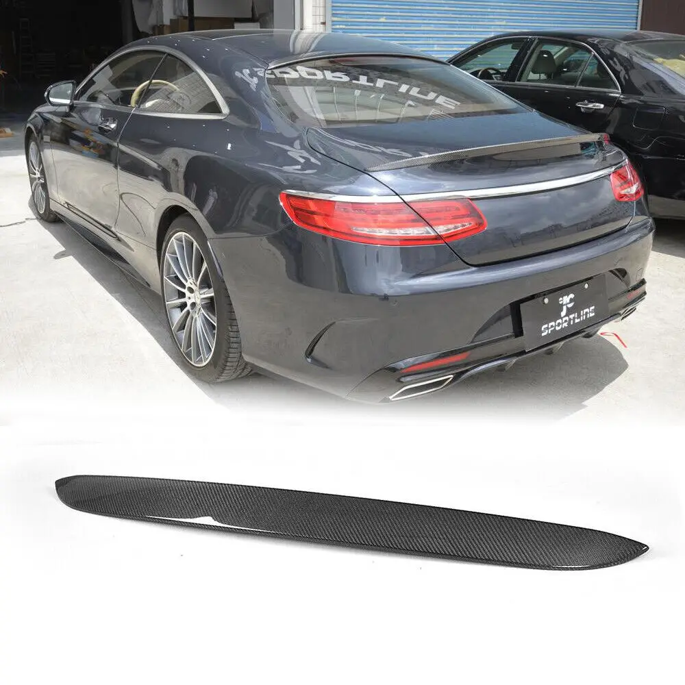 For C217 S550 S63 S65 AMG Carbon Fiber Rear Roof Spoiler Window Wing Lip 2014 2018