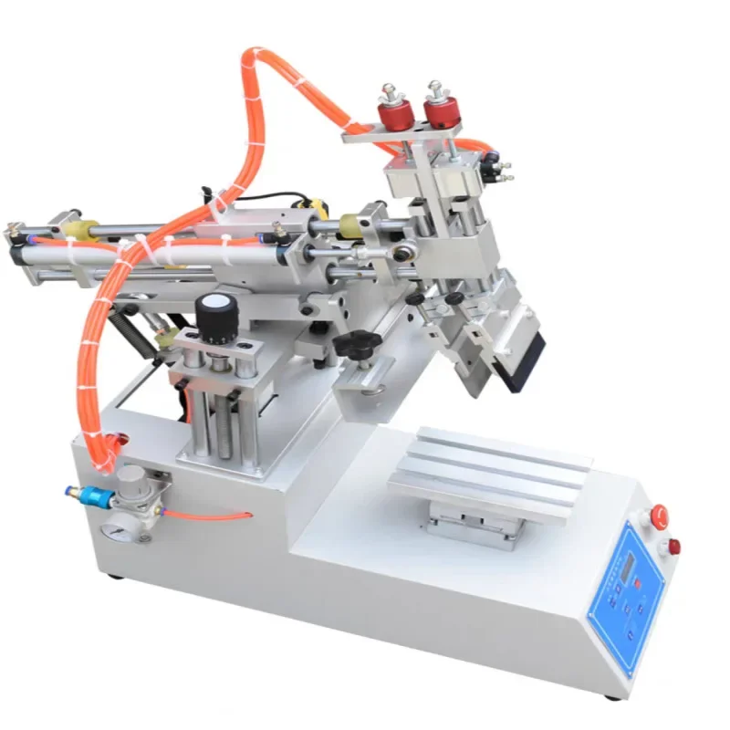Semiautomatic Desktop Screen Printing Machine Flat Diagonal Screen Printer Mouse Pad LoGo Small Diagonal Screen Printing Machine